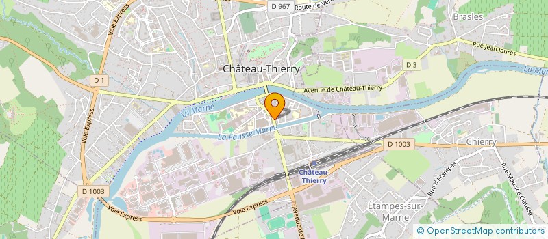 localisation de l'entreprise SCI DU LISEUR  CHATEAU-THIERRY
