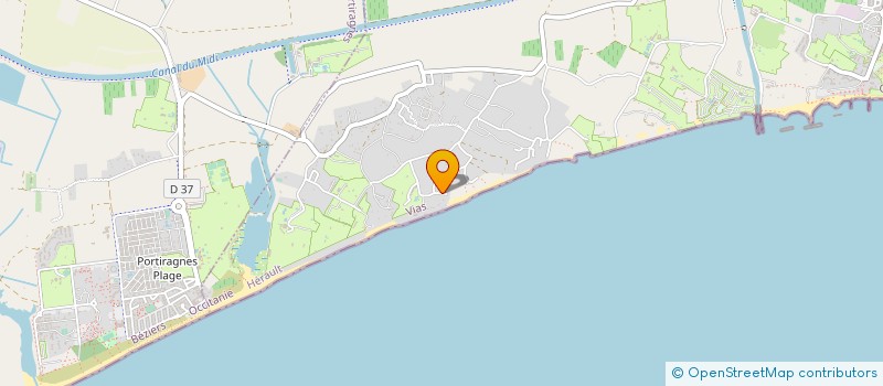 localisation de l'entreprise SCI DU LITTORAL  VIAS