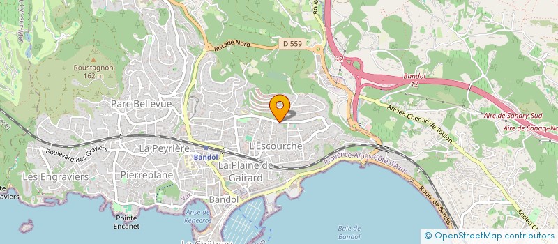 localisation de l'entreprise SCI DU LITTORAL à BANDOL