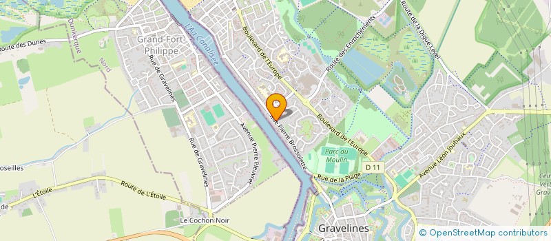 localisation de l'entreprise SCI DU LITTORAL à GRAVELINES
