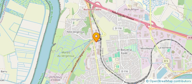 localisation de l'entreprise SCI DU LITTORAL  ROCHEFORT