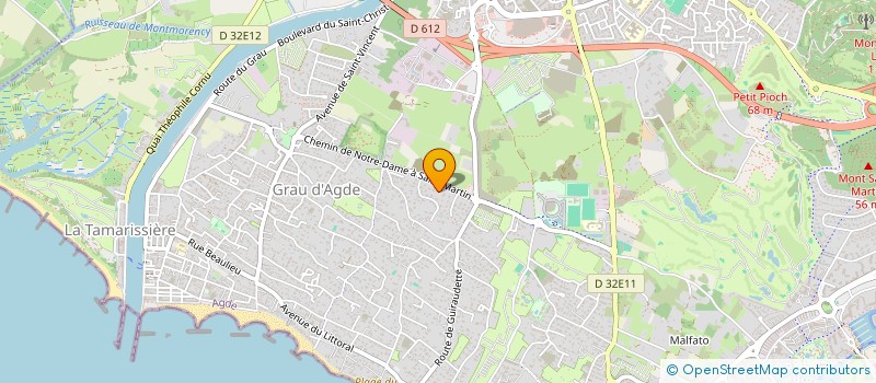 localisation de l'entreprise SCI DU LITTORAL  AGDE