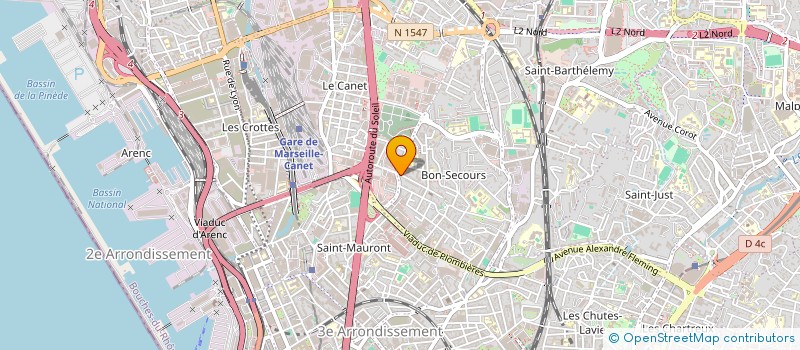 localisation de l'entreprise SCI DU LITTORAL à MARSEILLE