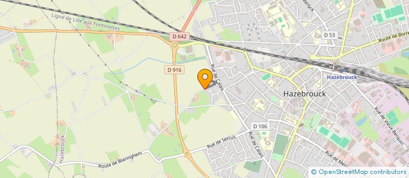 localisation de l'entreprise SCI DU LITTORAL  HAZEBROUCK