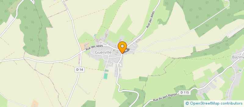 localisation de l'entreprise SCI DU LITTORAL  GUERVILLE