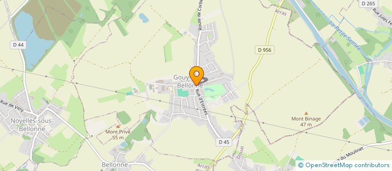 localisation de l'entreprise SCI DU LITTORAL  GOUY-SOUS-BELLONNE