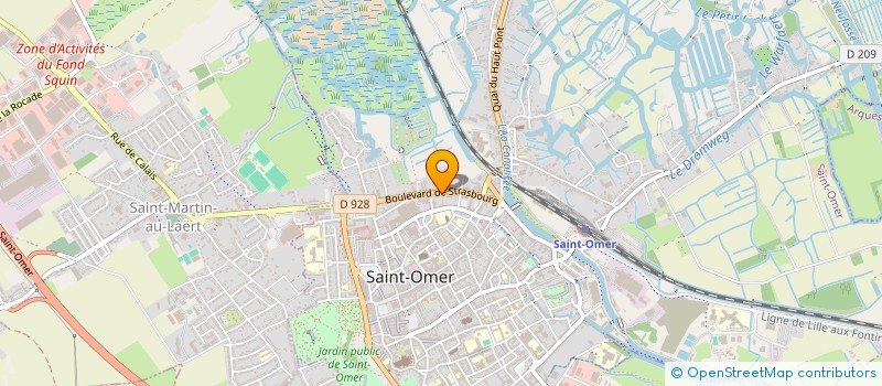 localisation de l'entreprise SCI DU LITTORAL  SAINT-OMER