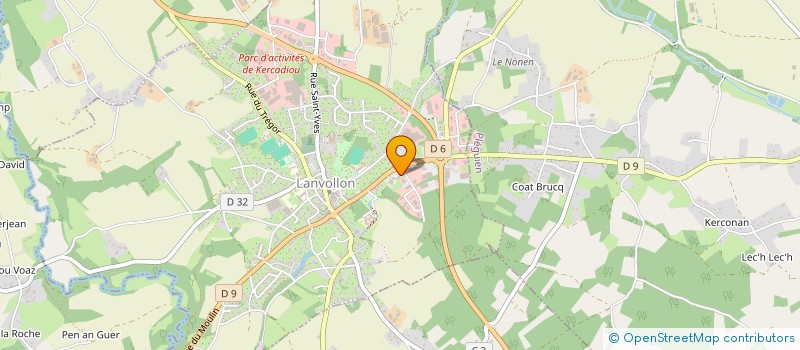 localisation de l'entreprise SCI DU LITTORAL  LANVOLLON