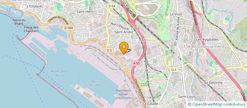 localisation de l'entreprise SCI DU LITTORAL DE PROVENCE à MARSEILLE