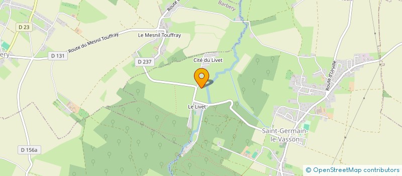 localisation de l'entreprise SCI DU LIVET  SAINT-GERMAIN-LE-VASSON