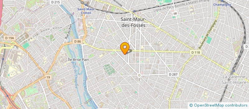 localisation de l'entreprise SCI DU LIVRE à ST MAUR DES FOSSES