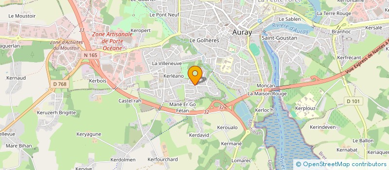 localisation de l'entreprise SCI DU LOCH à AURAY