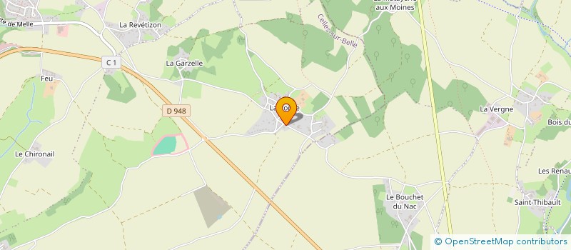 localisation de l'entreprise SCI DU LOGIS  CELLES-SUR-BELLE