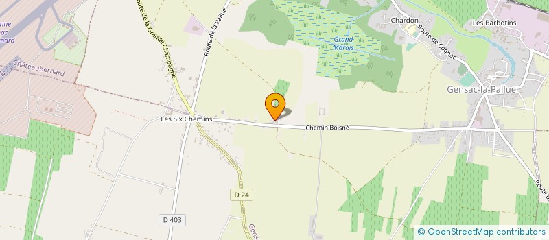 localisation de l'entreprise SCI DU LOGIS DE L'ECLOPARD à GENSAC-LA-PALLUE
