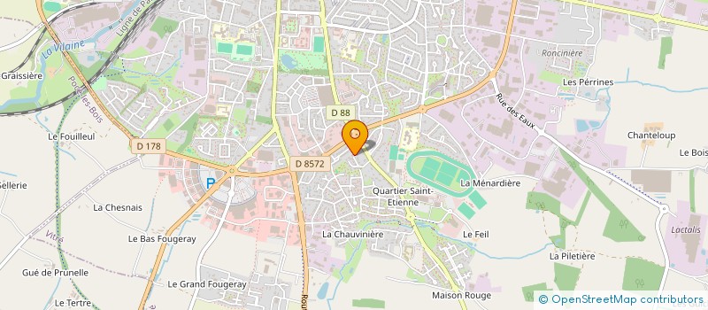 localisation de l'entreprise SCI DU LOGIS DU VAL  VITRE