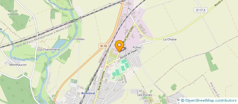 localisation de l'entreprise SCI DU LOIR  BONNEVAL