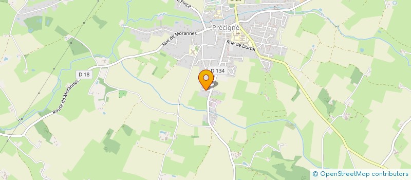 localisation de l'entreprise SCI DU LOIR  PRECIGNE