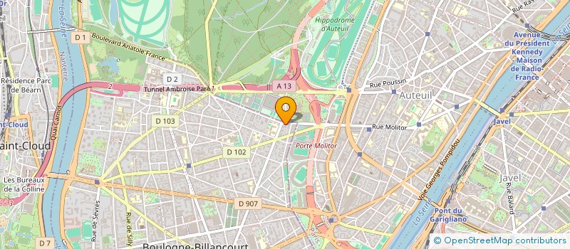 localisation de l'entreprise SCI DU LOIRET à BOULOGNE-BILLANCOURT