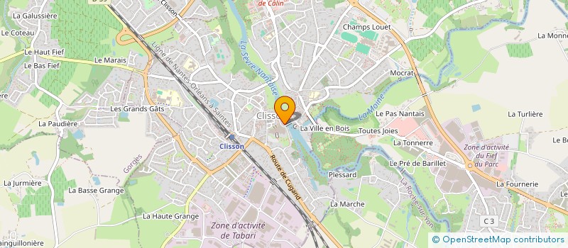 localisation de l'entreprise SCI DU LONG COURT  CLISSON