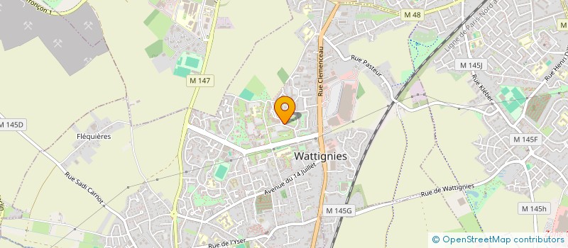 localisation de l'entreprise SCI DU LONG POT  WATTIGNIES