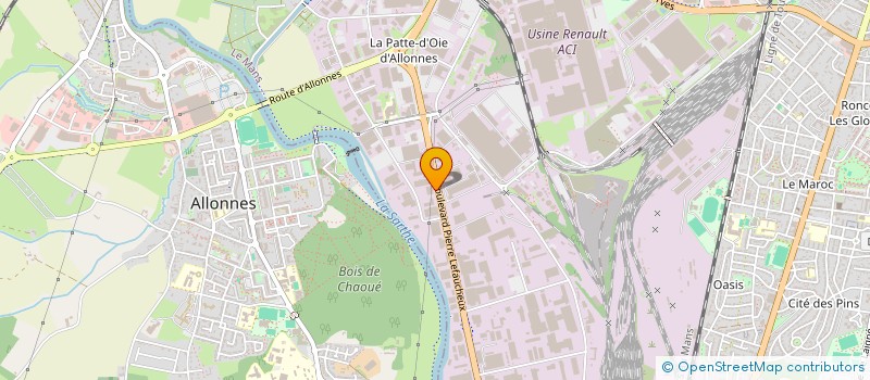 localisation de l'entreprise SCI DU LOT 5 LES PROPYLEES  LE MANS