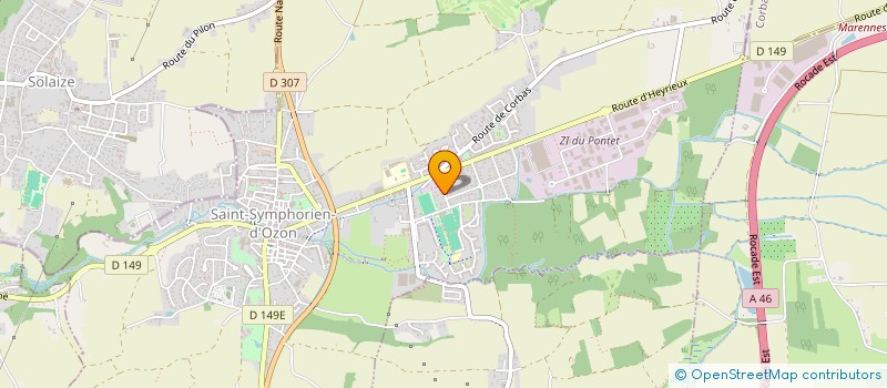 localisation de l'entreprise SCI DU LOT B  SAINT-SYMPHORIEN-D'OZON