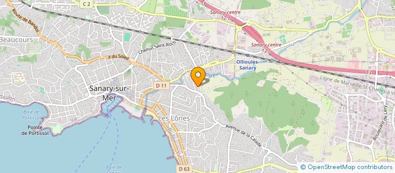 localisation de l'entreprise SCI DU LOT N  13 à SIX-FOURS-LES-PLAGES