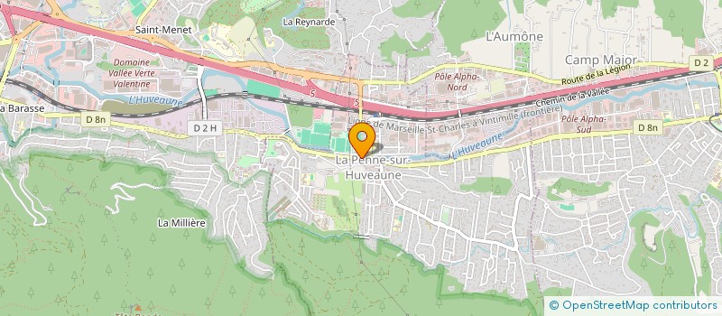 localisation de l'entreprise SCI DU LOT NUMERO 6  LA PENNE-SUR-HUVEAUNE