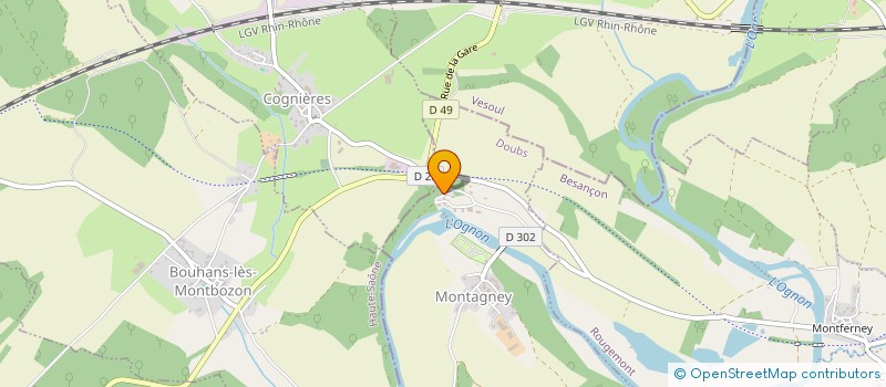 localisation de l'entreprise SCI DU LOTHIAN  MONTAGNEY-SERVIGNEY