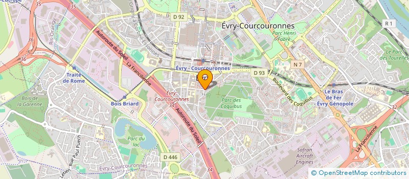 localisation de l'entreprise SCI DU LOU à EVRY-COURCOURONNES