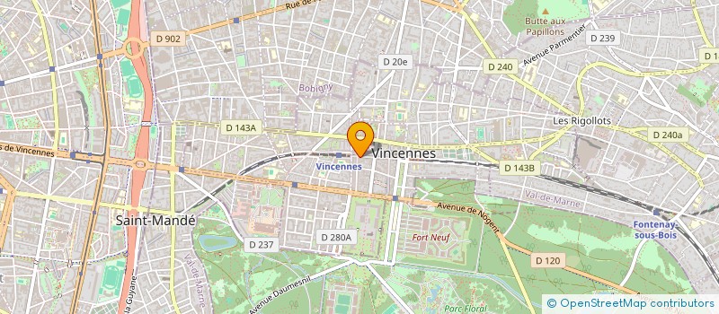 localisation de l'entreprise SCI DU LOUCHEBEM à VINCENNES