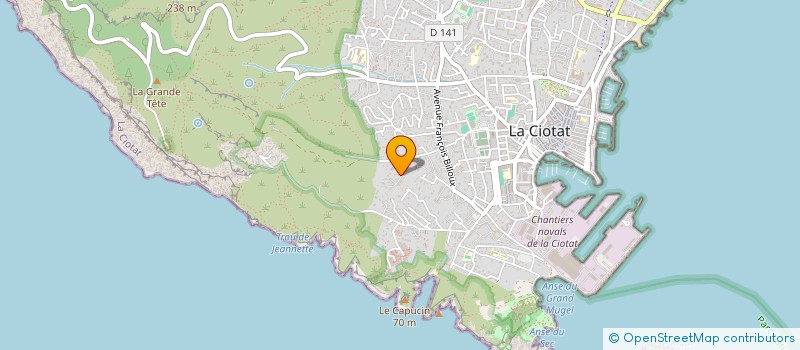 localisation de l'entreprise SCI DU LOUP  LA CIOTAT