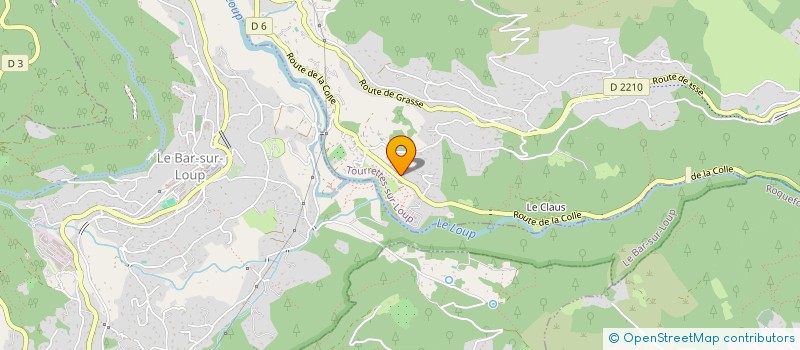 localisation de l'entreprise SCI DU LOUP à TOURRETTES-SUR-LOUP
