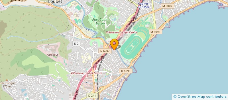 localisation de l'entreprise SCI DU LOUP à VILLENEUVE-LOUBET