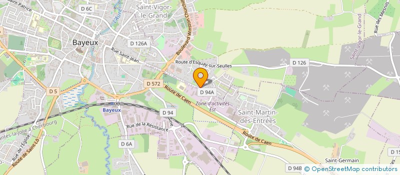 localisation de l'entreprise SCI DU LOUP  BAYEUX