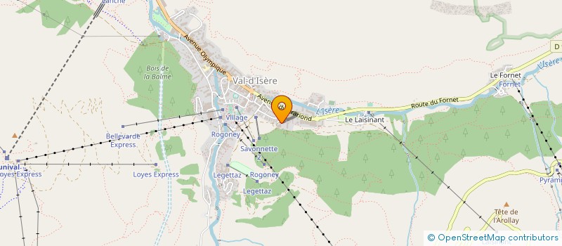 localisation de l'entreprise SCI DU LOUP D'OR  VAL-D'ISERE