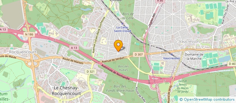 localisation de l'entreprise SCI DU LOUP EN PLATRE  LA CELLE-SAINT-CLOUD