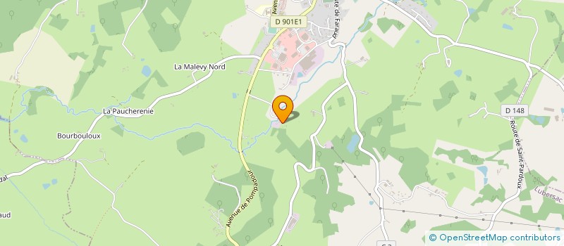 localisation de l'entreprise SCI DU LOUP PARCA  LUBERSAC