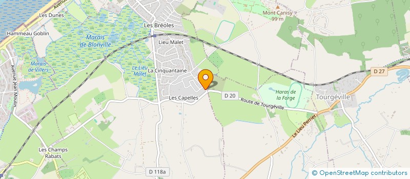 localisation de l'entreprise SCI DU LOUP PENDU à BLONVILLE-SUR-MER