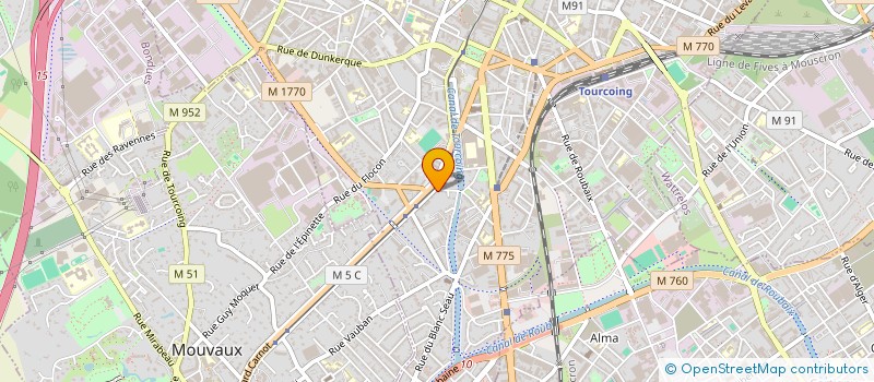 localisation de l'entreprise SCI DU LOUVRE  TOURCOING