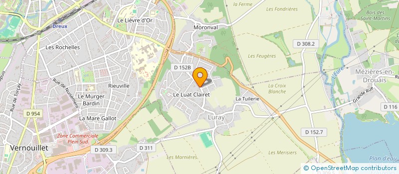 localisation de l'entreprise SCI DU LUAT CLAIRET à LURAY