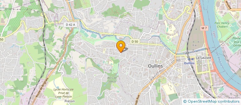 localisation de l'entreprise SCI DU LUBERON  OULLINS-PIERRE-BENITE