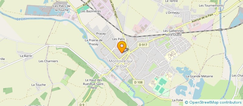 localisation de l'entreprise SCI DU LUDON  MONTOIRE-SUR-LE-LOIR