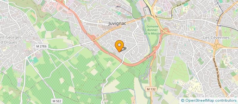 localisation de l'entreprise SCI DU LUMINAIRE  JUVIGNAC