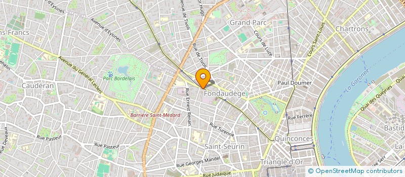 localisation de l'entreprise SCI DU LUNDI  BORDEAUX