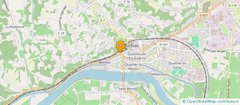 localisation de l'entreprise SCI DU LUXEMBOURG  MOISSAC