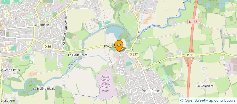 localisation de l'entreprise SCI DU LUZARD  PONT-PEAN