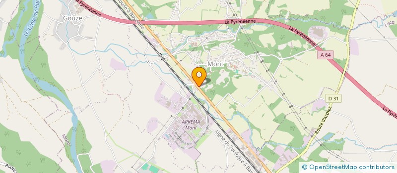 localisation de l'entreprise SCI DU LUZOUE  MONT