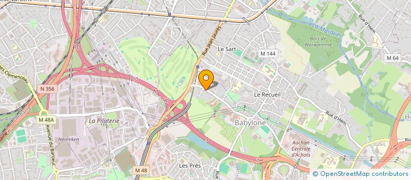 localisation de l'entreprise SCI DU LYON à VILLENEUVE-D'ASCQ