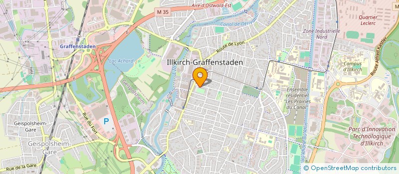 localisation de l'entreprise SCI DU LYS  ILLKIRCH-GRAFFENSTADEN